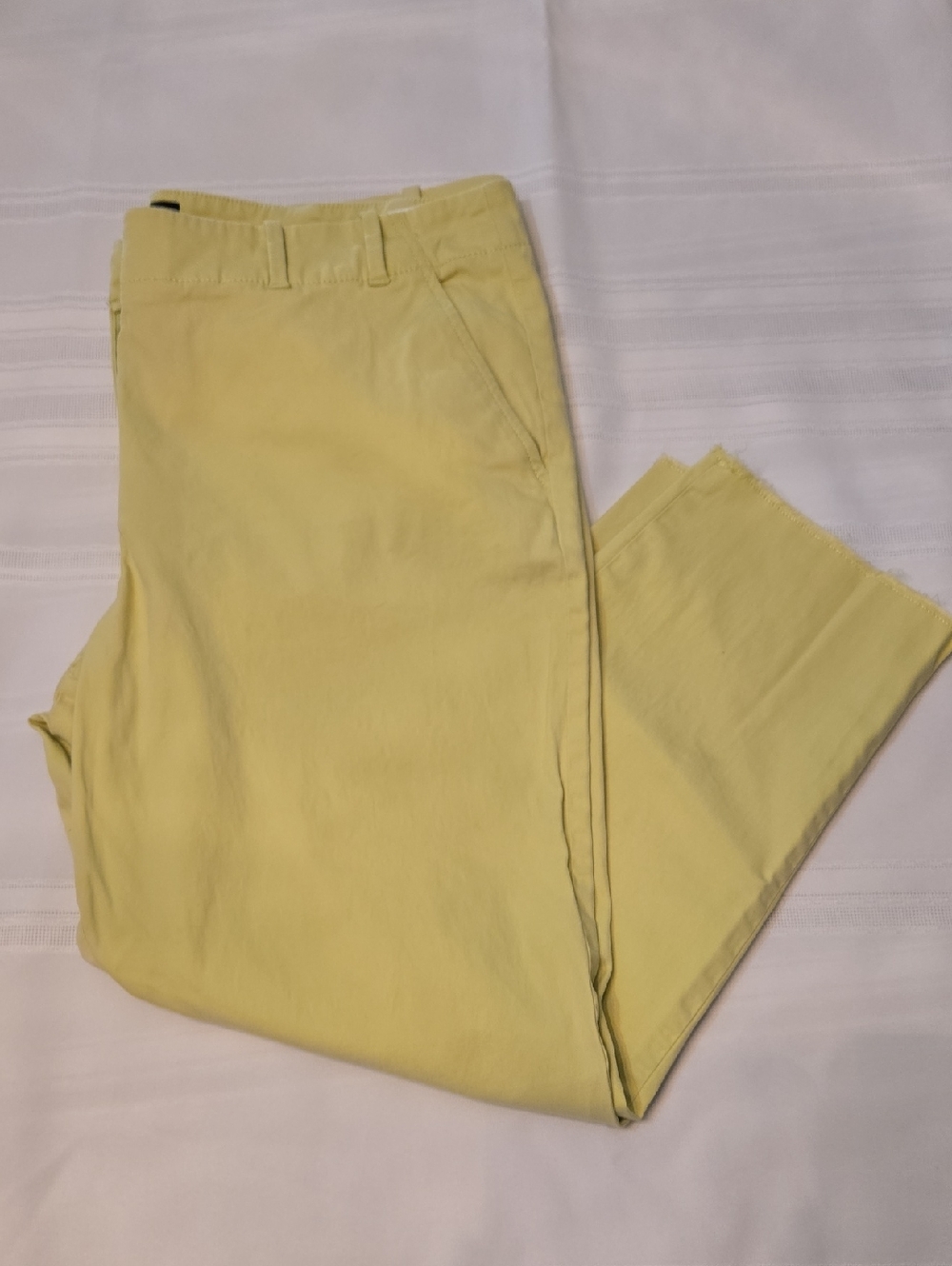 Talbots Light Yellow/Green Pants Size 14